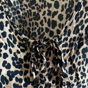 Leopard print shirt from Mango
